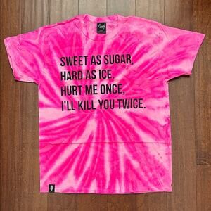 Jeffree Star Beauty Forever, Sweet as Sugar
Pink Tie Dye Tee Shirt, Size L, NWOT